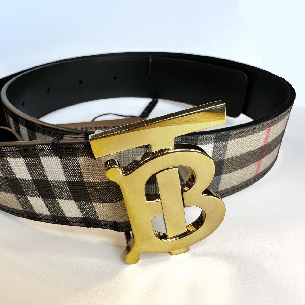 Authentic Burberry Check E Canvas & Leather ***NWT***MSRP $410***